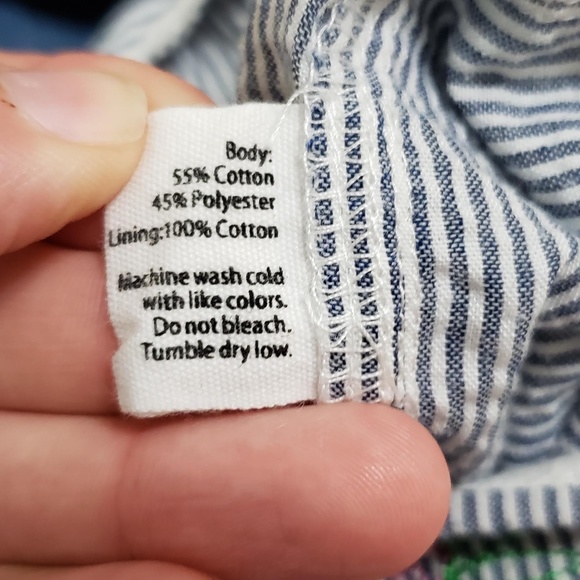 EGG Baby Seersucker Striped Ruffle Accent Onesie - Picture 8 of 10